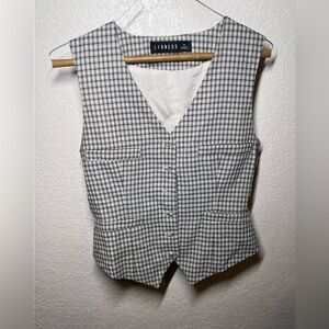 Lioness Plaid Vest size M